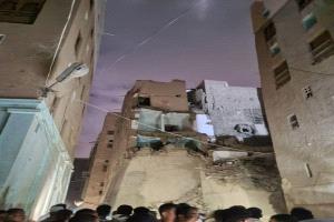 انهيار مبنى تاريخي في مدينة شبام إثر أمطار غزيرة
