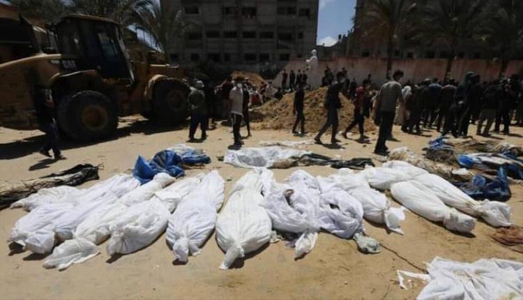العثور على عشرات الجثث المتحللة بمجمع الشفاء.. وعدد قتلى غزة يقترب من 35 الف