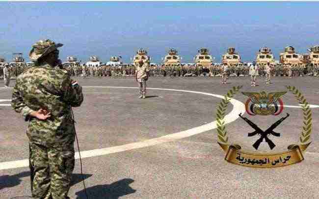 عرض عسكري وقوات هائلة ترعب الحوثي .. احدث صورة لقوات طارق .. شاهد