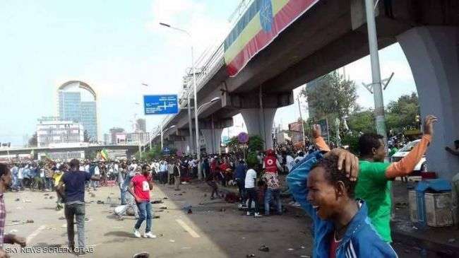 محاولة اغتيال رئيس وزراء اثيوبيا خلال مهرجان لمؤيديه