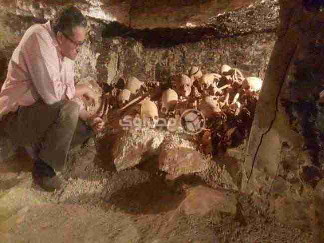 العثور على ‭"‬دفنة عائلية" داخل التابوت الأثري الضخم بالإسكندرية
