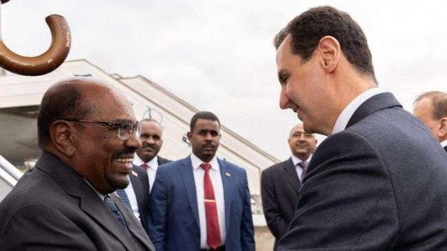 الرئيس السوداني أول زعيم عربي يزور سوريا منذ بدء الأزمة