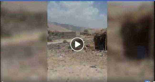 شاهد بالفيديو .. الحوثيون يفجرون 3 منازل شمال صنعاء