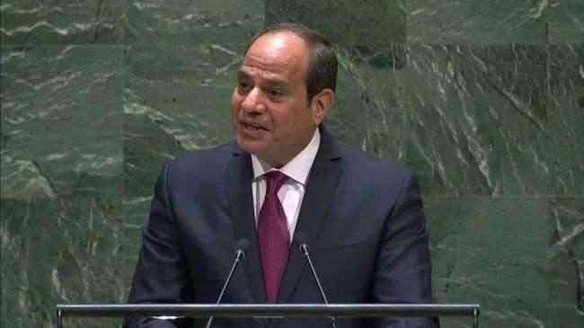 الرئيس المصري يعلن من نيويورك أطلاق خطة شاملة ضد الإرهاب