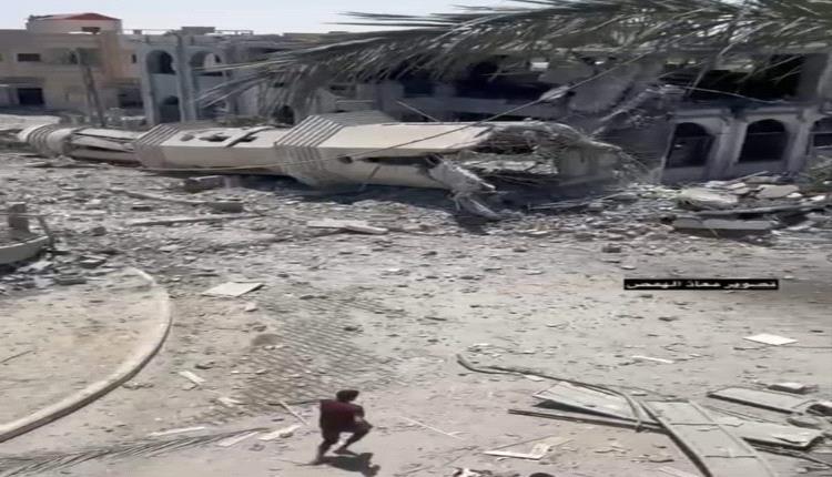 طائرات إسرائيلية تدمر مسجد ابن تيمية في مدينة رفح