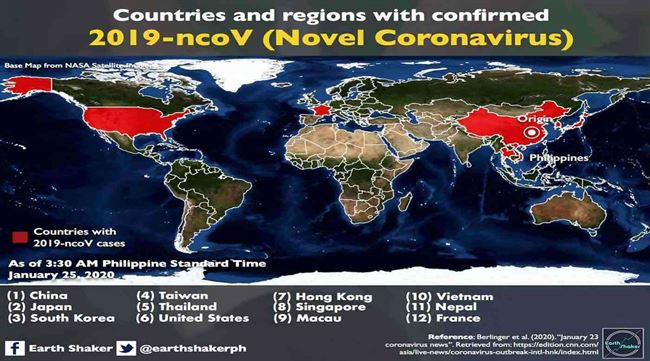 فيروس كورونا الجديد يفتك بـ"12 دولة" حتى الآن .. تعرف عليها