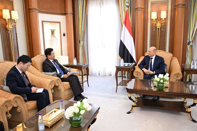 الرئيس العليمي يبحث الضغوط الصينية المطلوبة لتعزيز فرص السلام