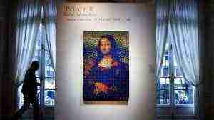 باريس .. لوحة لموناليزا بمكعبات الروبيك تباع بسعر خيالي