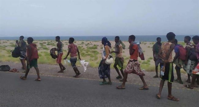 دخول أكثر من 1700 مهاجر من القرن الأفريقي إلى اليمن