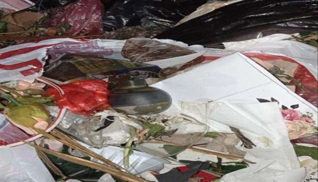 العثور على جسم خطير داخل برميل نفايات في عدن