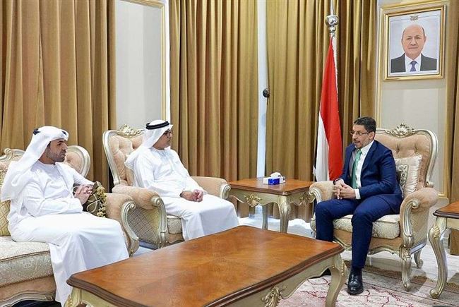 رئيس الوزراء بن مبارك يستقبل السفير الاماراتي لدى اليمن