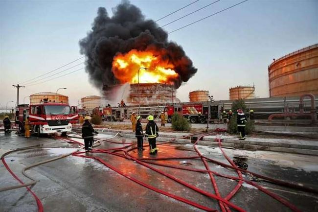 إنفجار بمصفاة بندر عباس في إيران وسقوط ضحايا