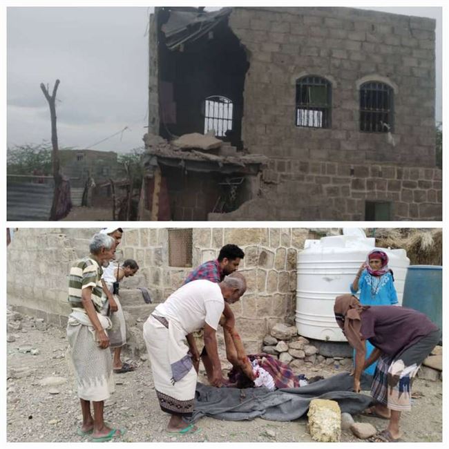 شاهد صور مجزرة مروعة ارتكبها الحوثي ثاني ايام العيد ضحيتها 12 شخص بينهم طفلة وأم