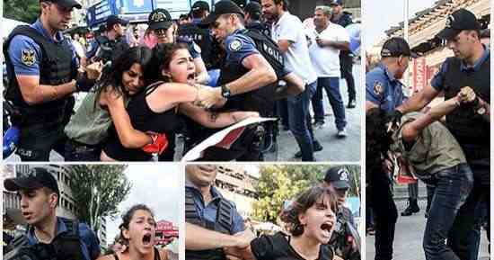 تركيا تعتقل 3 ناشطات من حركة النسوة يرفضن إلغاء "اتفاقية إسطنبول"‎