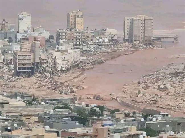 اختفاء احياء سكنية بالكامل داخل البحر.. أكثر من 2800 قتل جراء إعصار دانيال في ليبيا
