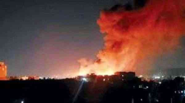حريق هائل وسط صنعاء