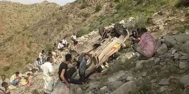 حادث مروري مروع يخلف 11 ضحية في لحج