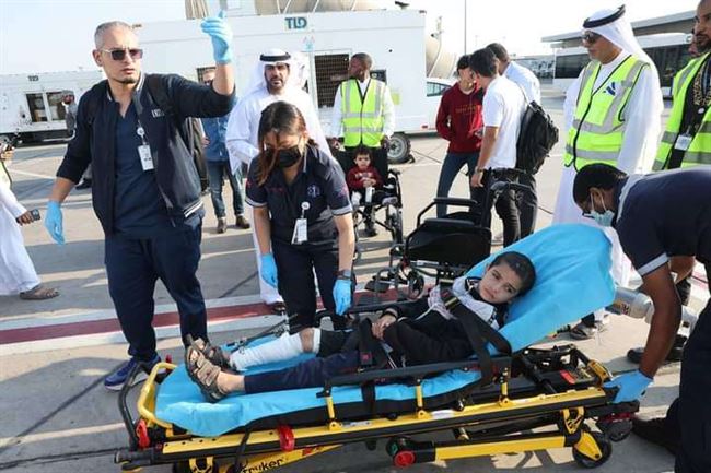 الإمارات تستقبل أول دفعة من الجرحى الأطفال من غـ زة.. في إطار مبادرة علاج ألف طفل فلسطيني