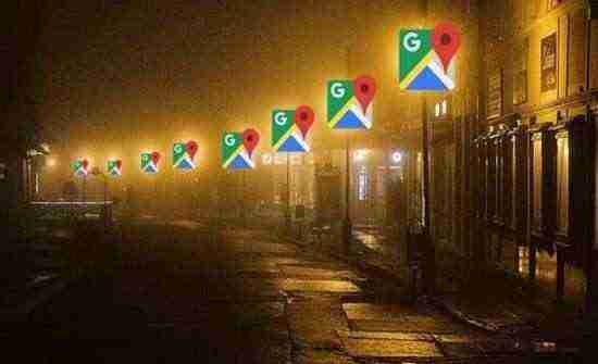 خدمة إنارة الشوارع في خرائط جوجل