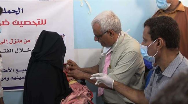 الاعوش يدشن حملة التحصين ضد شلل الأطفال في حيس