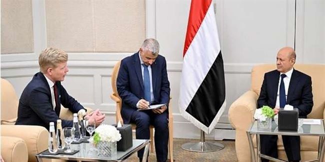 غروندبرغ يلتقي الرئيس العليمي قبل أيام من إحاطته في مجلس الأمن