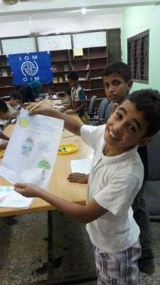 الهجرة الدولية تختتم المرحلة الأولى من مشروع المساحات الأمنية للطفل في عدن