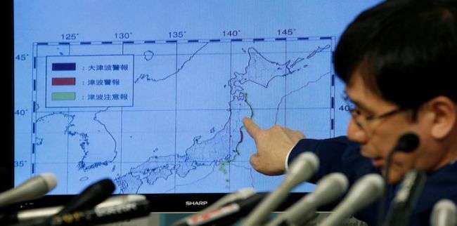 زلزال قوي يهزّ اليابان ويجعلها عرضة لتسونامي