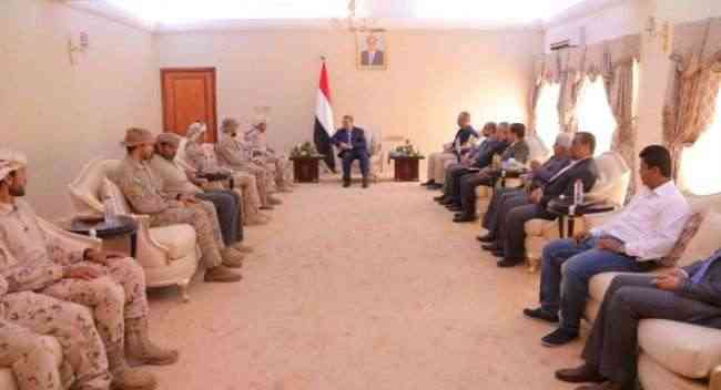 اهم ماجاء في لقاء بن دغر مع قيادة قوات التحالف العربي في عدن