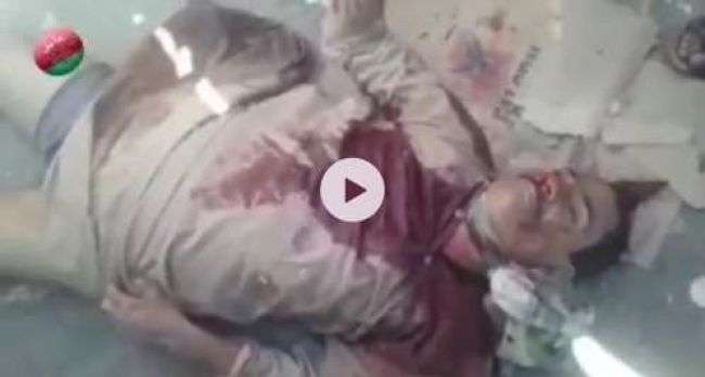 شاهد بالفيديو .. جثة القيادي الحوثي العميد الشريفي قائد الامن المركزي بالضالع